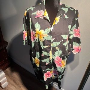 Vintage Pineapple Juice Hawaiian Classic button down shirt size L